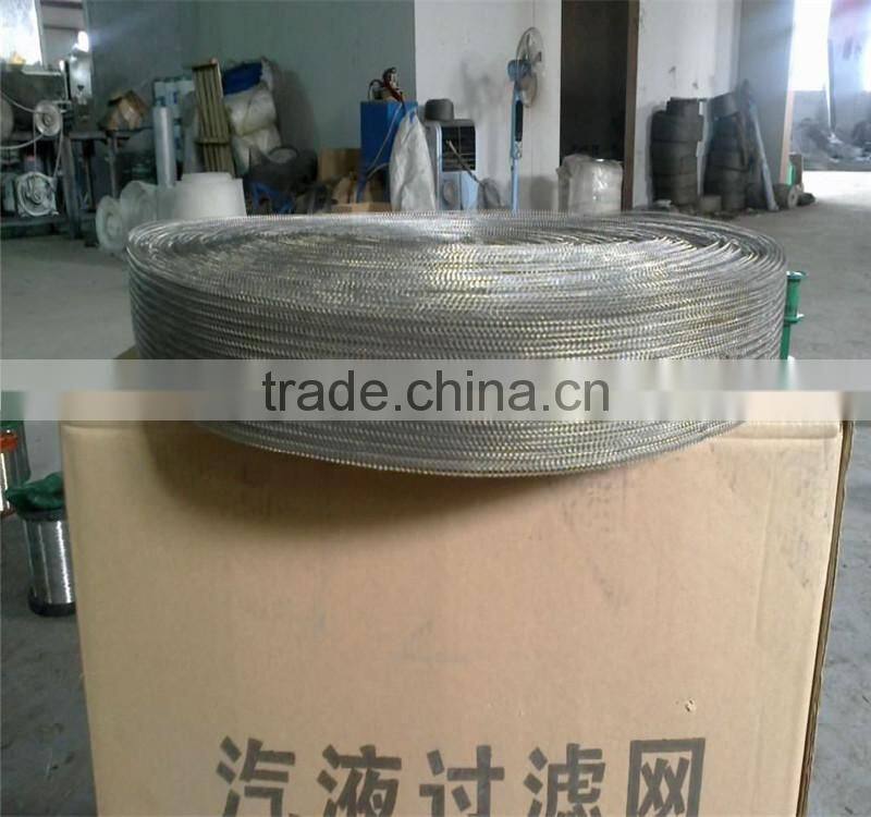 Stainless steel demister pad/wire mesh demister/gas filter demister pad