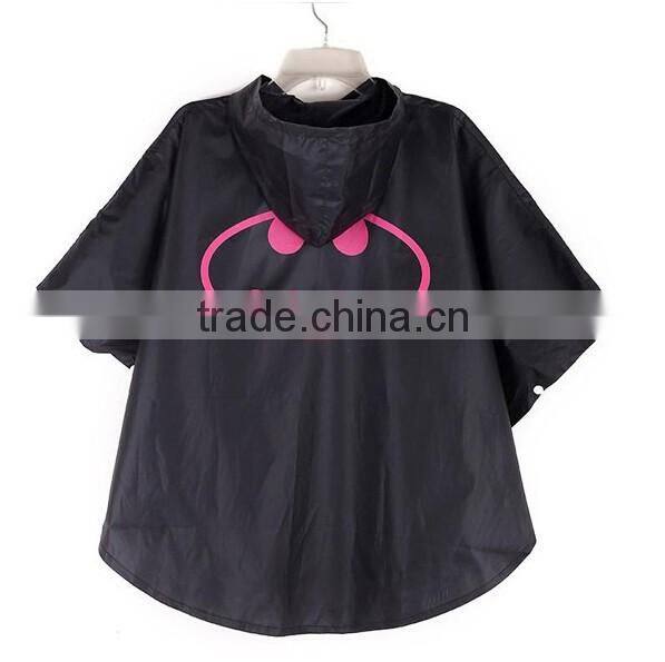 Wholesale 2017 new popular polyester waterproof super hero kids raincoats