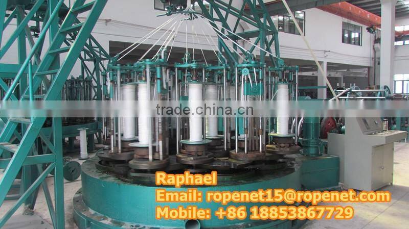 braided hawser rope machine/hawser machine for making rope of multifilament,nylon,dyneema: https://youtu.be/flTrF7Bg4NY