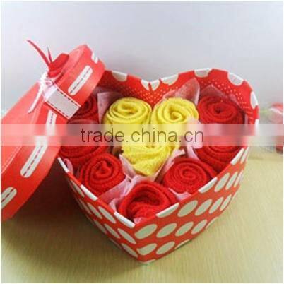 Gift Towel Type Luxury Wedding Set Packing / Cotton Towel with Cute Doll Set