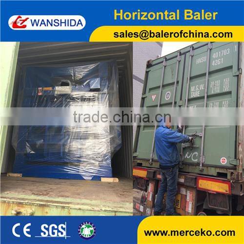 China manufacturer Recycled PET bottle and cardboard in bales machine