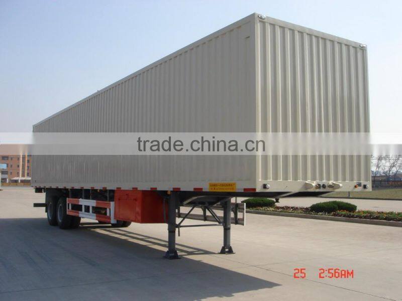 13 meters 3 Axles Box Container Semi Trailer
