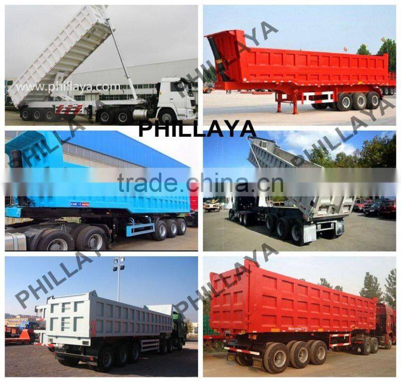 China CCC/ISO9001 2008 heavy load truck 40-50 ton dump semi trailer wholesale