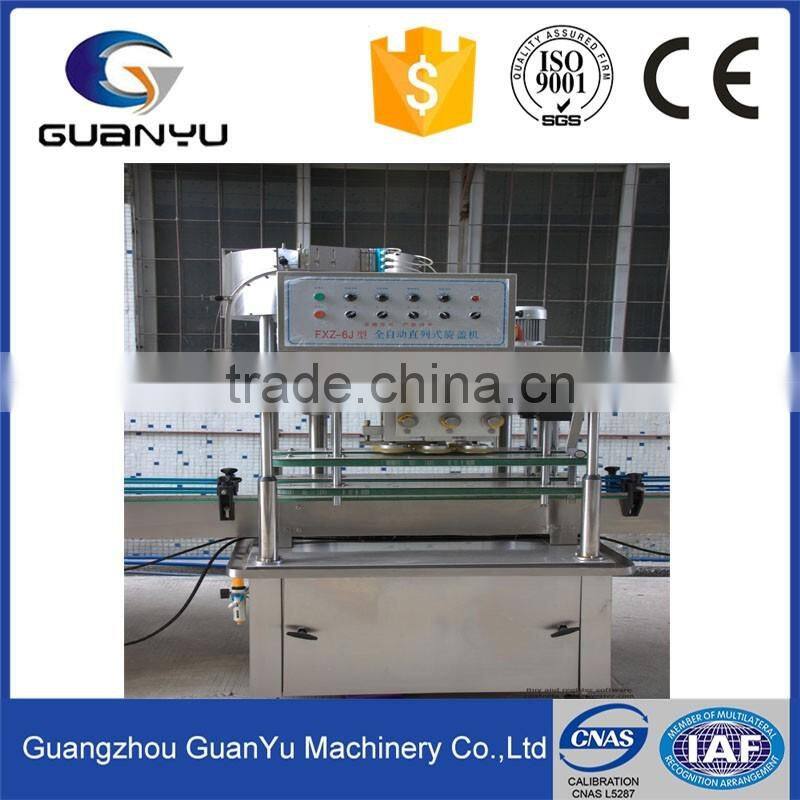 Fully pneumatic autoamtic grade plastic caps capping and screwing machine