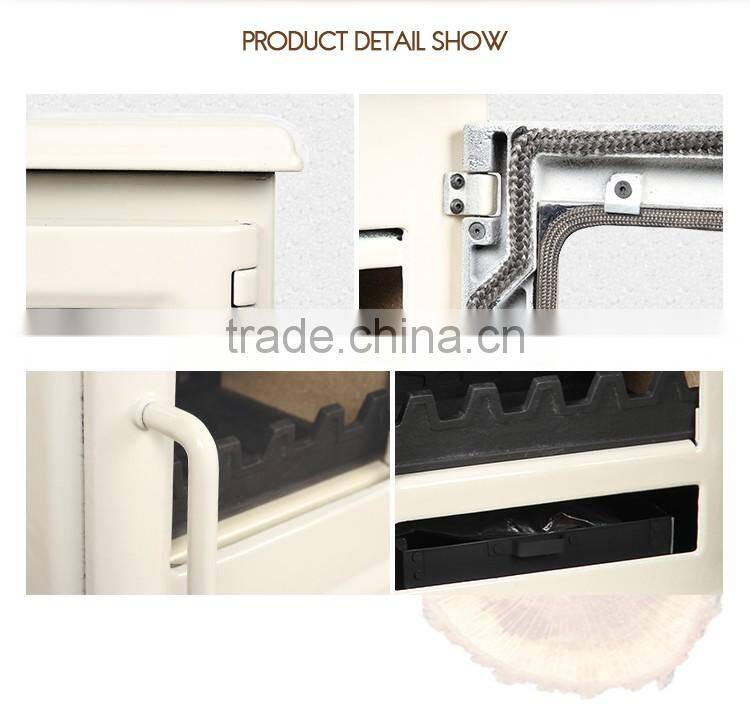 Ivory Cast iron wood burning stove/Wood fireplace with enamel for sale