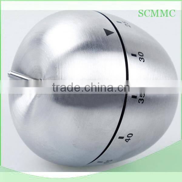 Low price custom wholesale stainles steel apple kitchen timer