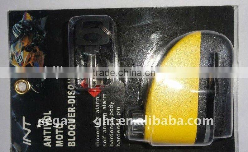 motorcycle disc brake alarm lock