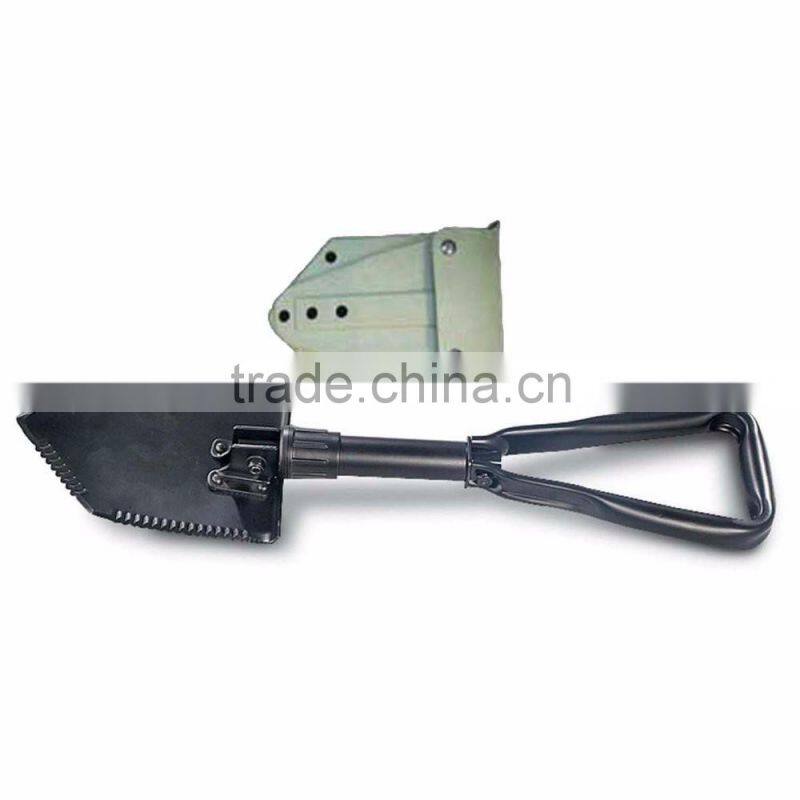 Folding Spade with Bag, Olive Green Comparable Bundeswehr / US Army Military Shovel / Field Spade