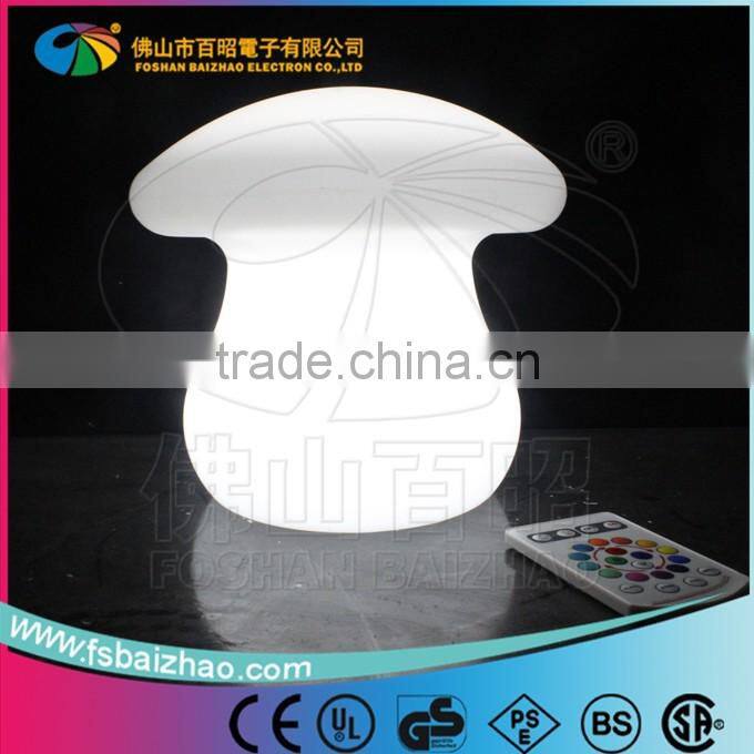 PE plastic color changing led light Mushroom light for christmas