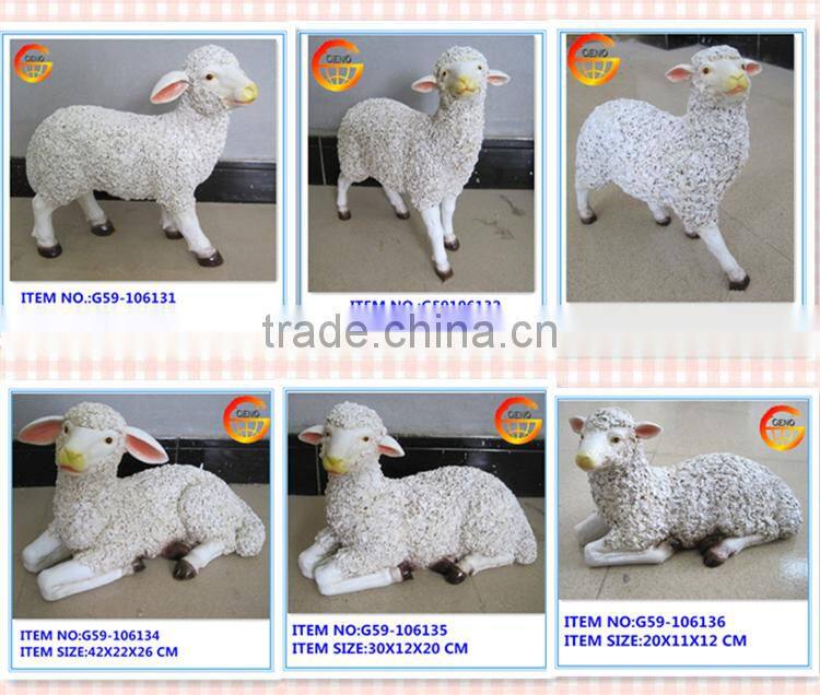 resin sheep outdoor animal statues for sale