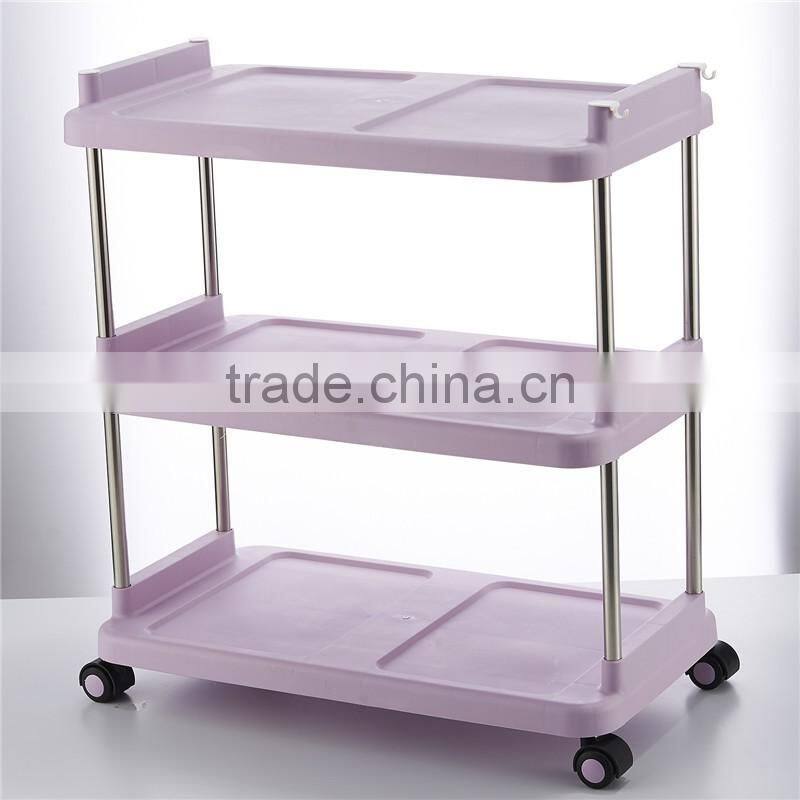 3 Tier Durable Impact and Rust-Resistant Plastic Shelves