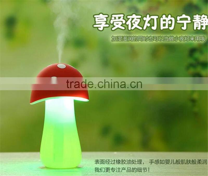 CT-738 Mini USB Humidifier Mushroom humidifier nightlights Humidifier water bottle