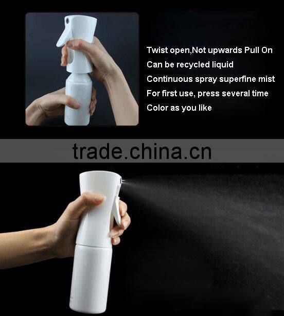 New design plastic continuous spray bottles with fine mist sprayer