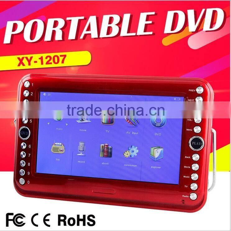 Cheaper Portable DVD VCD Players 9-inch Screen 1080P HD video theater machine with DVD, radio, TV