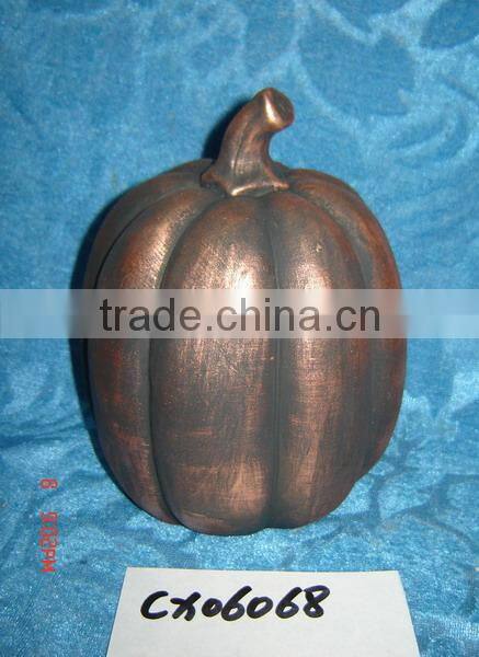 ceramic pumpkin design candle holder-paint ceramic halloween decoration