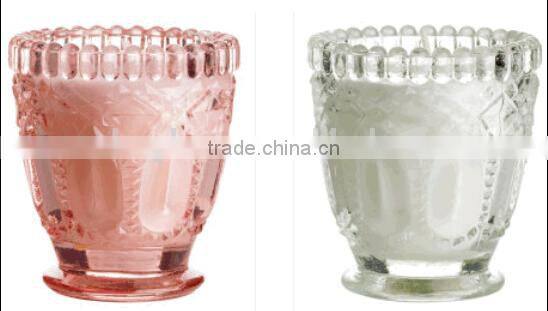 super quality candle holder with flower print