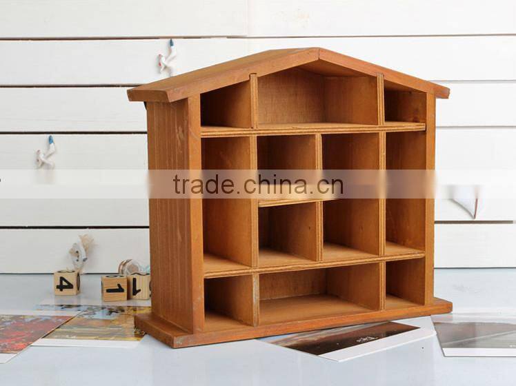 2016 refined desktop Mini wooden storage bins custom printed wood bins cheap and nice desktop mini wood boxes