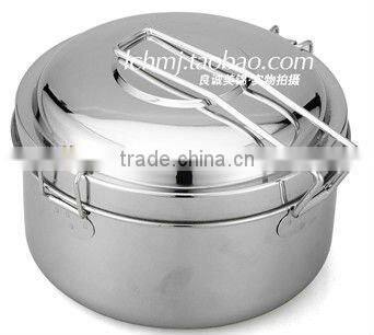 stainless steel round lunch box