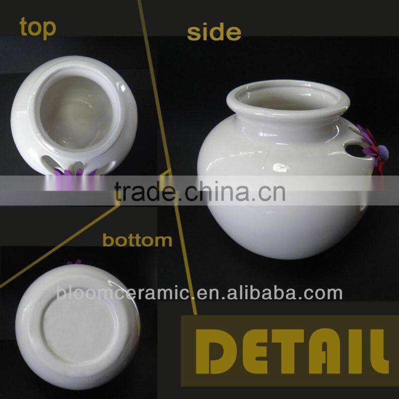 Antique red ceramic vase