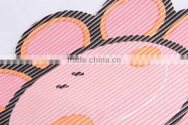 sunflower shaped printed EVA anti slip bath mat