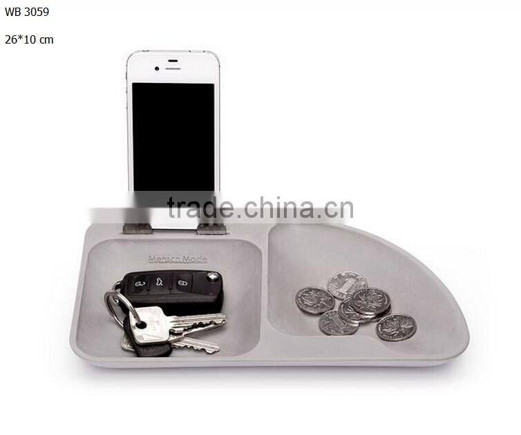 Set of 4 Modern nordic desk organizer office accessories wood mobile phone stand