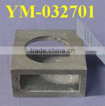 Hot-selling Wooden Candle Holder With 2 round glass