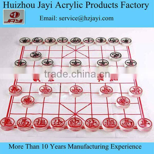 JYCB-004Factory wholesale custom acrylic personalized chess set/luxury chess set