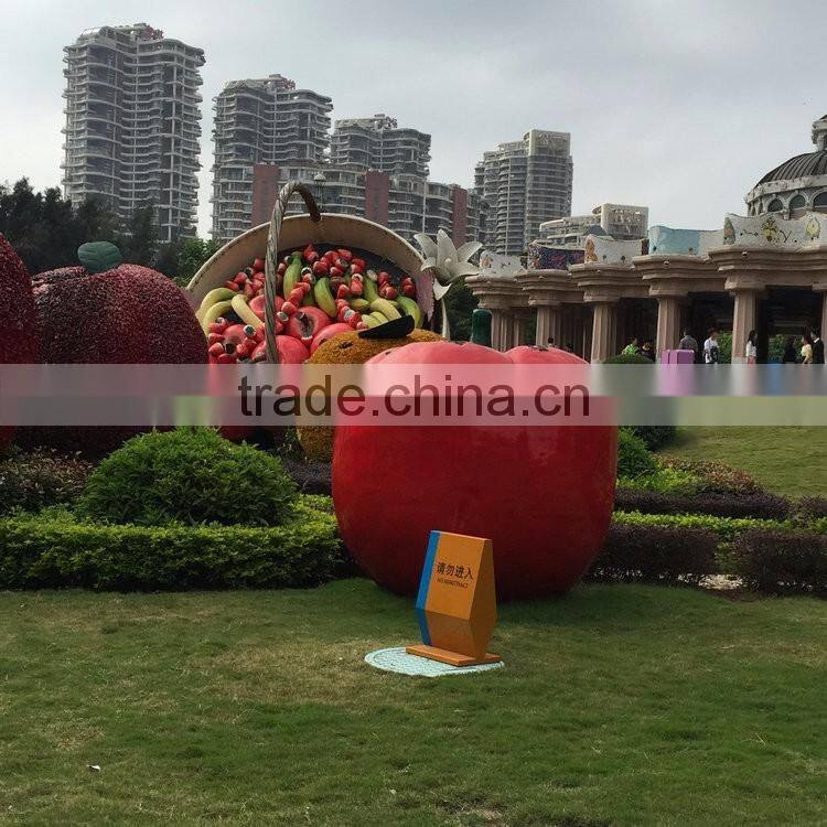 FRP giant apple sculpture