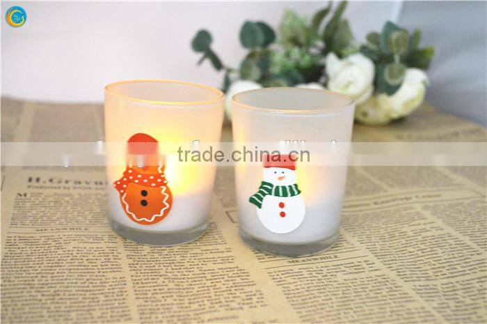 candle holder glass printed industrial lamp vintage