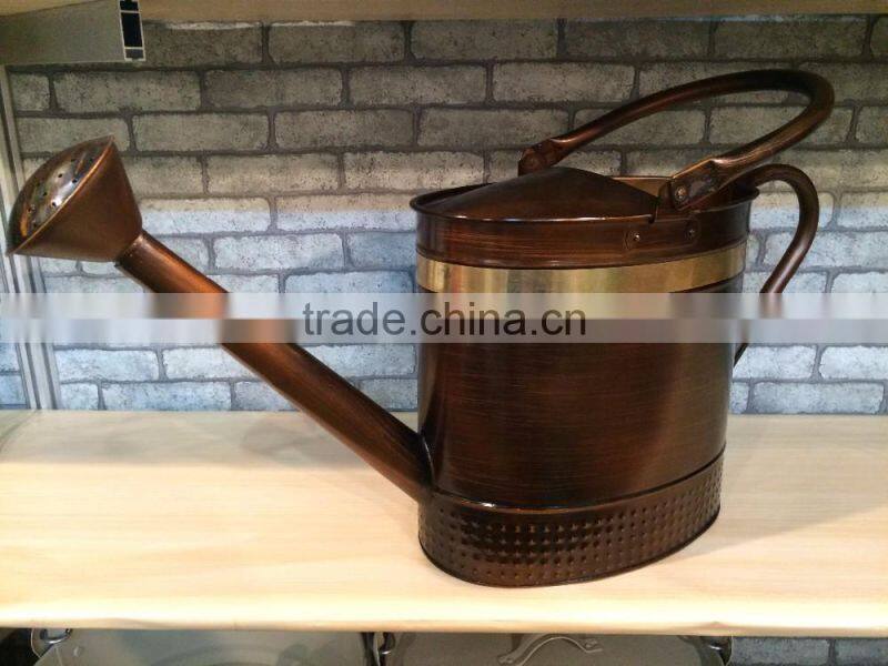 10L Large Capacity Garden Galvanized Steel Watering Can
