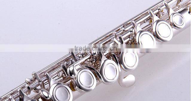 16 closed holes C key metal flute