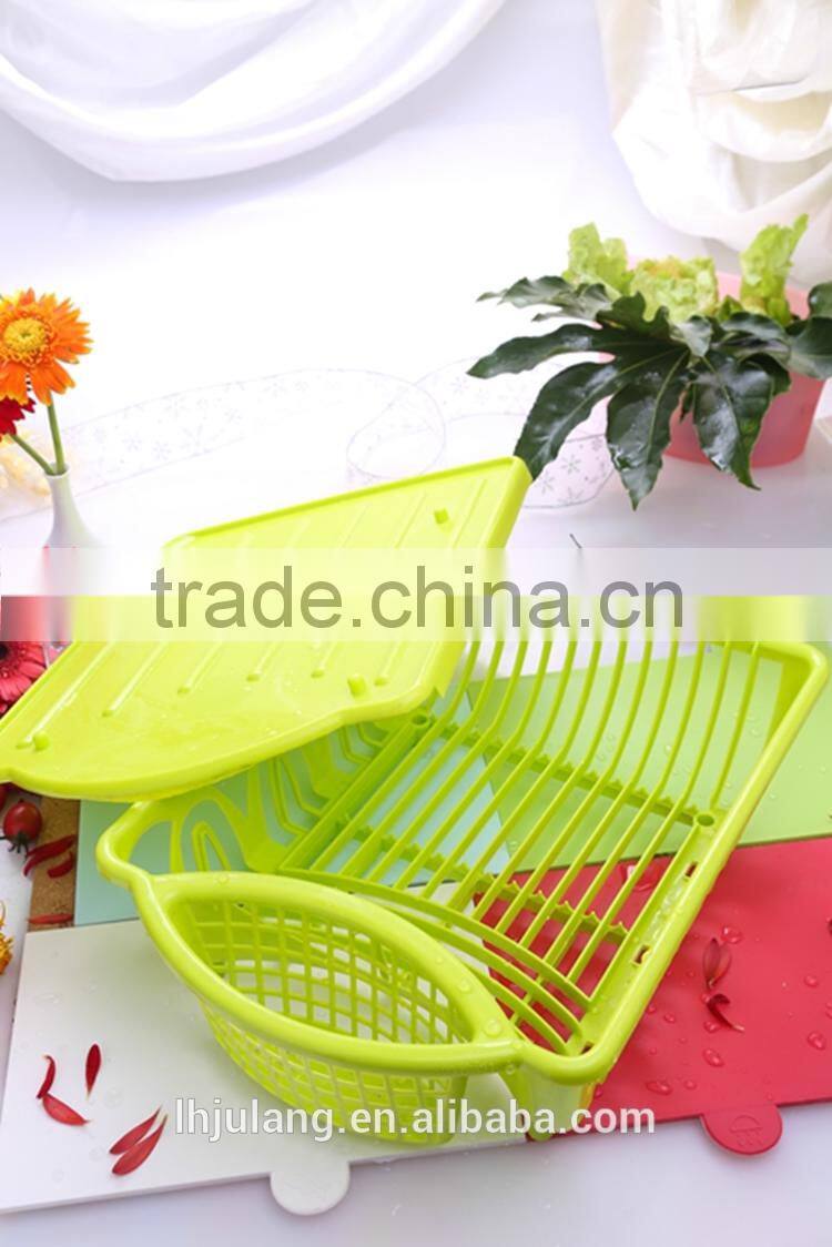 Wholesale useful plastic dish drainer for kitchen / plastic dish rack