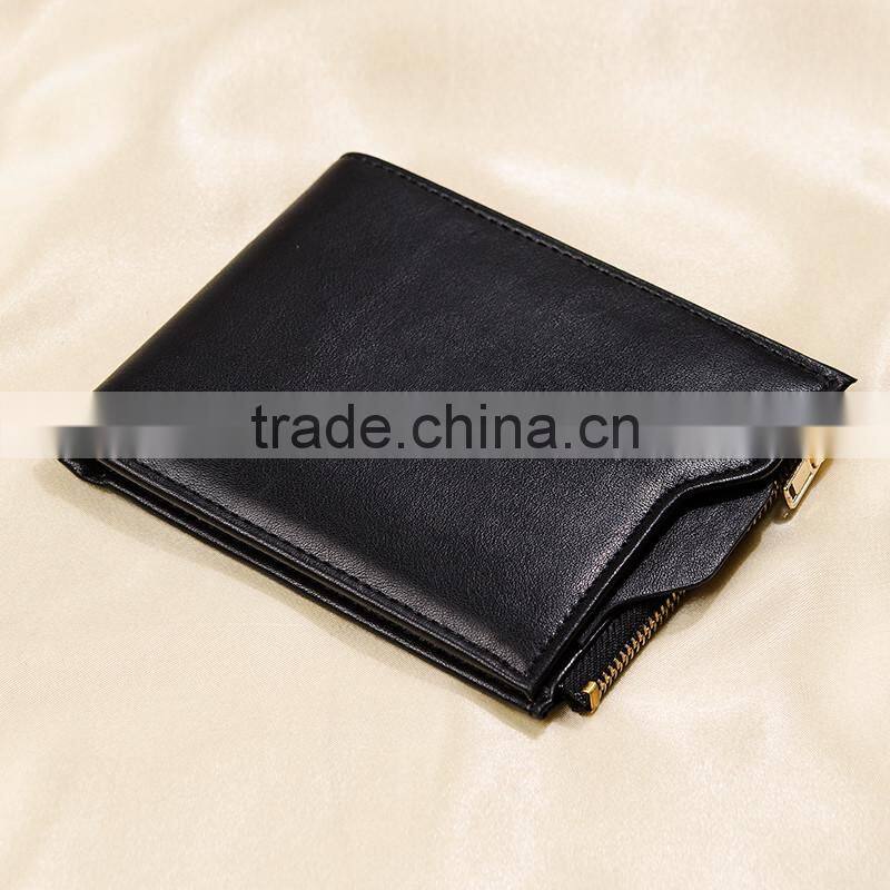 Commercial Custom Business Personalized Unisex Wholesale Genuine Leather RFID Blocking Card Holder Wallet
