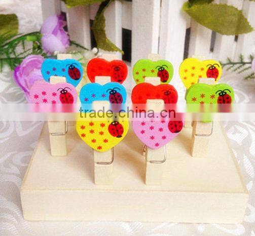 hot sale 2017 new products high quality graphic design eco friendly handmade craft mini clothespins wood product clips