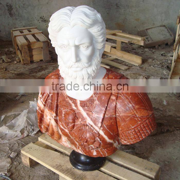 Natural red blood marble