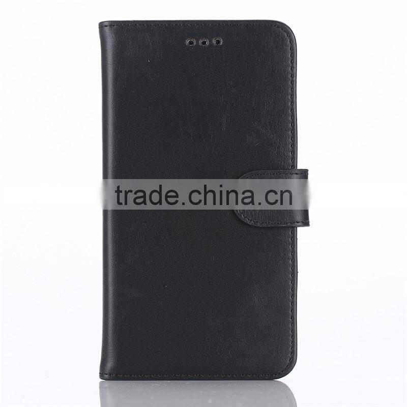 High quality crazy-horse PU card bumper/pocket cell phone case for LG