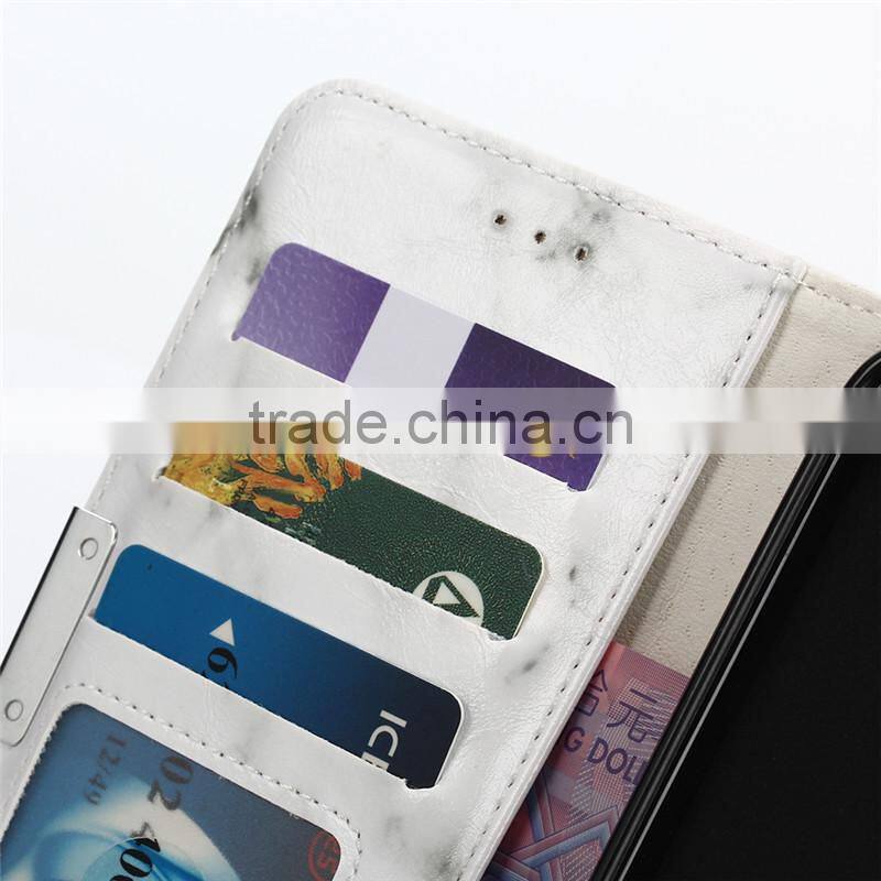 Noble design high quality marble PU card bumper/pocket cell phone case for Motorola