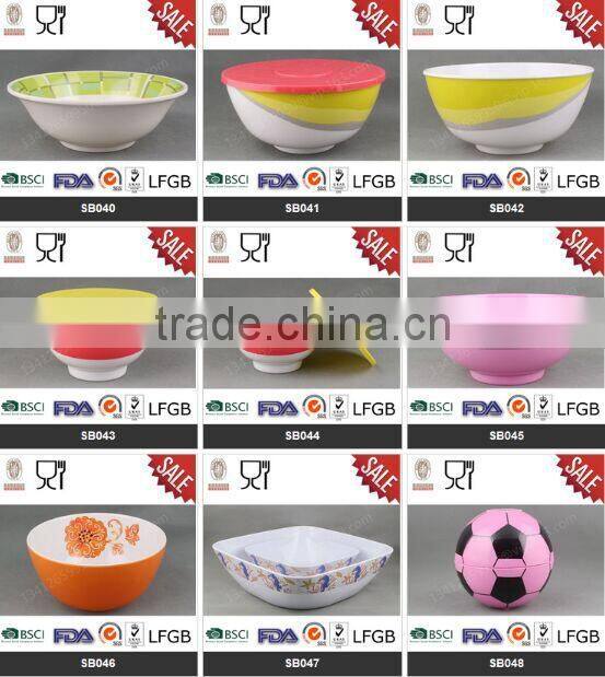 High Quality Unbreakable Melamine Soup Tureen with Two ears