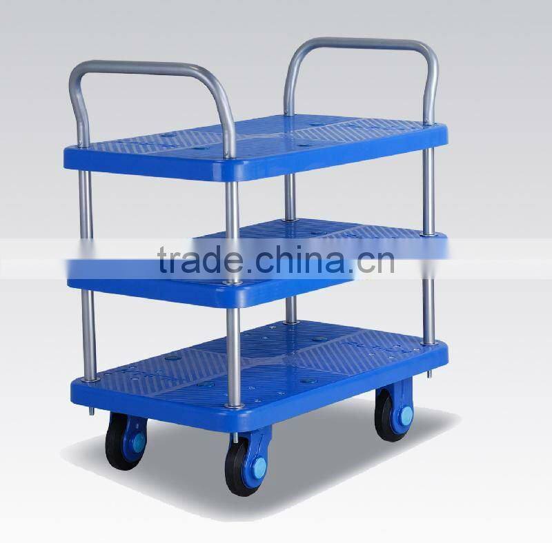 lisheng LS7010 plastic hand cart,platform truck,flat cart,push cart