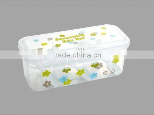 plastic seasoning box spice box cruet box with lid