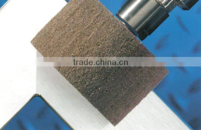 Non-woven abrasive with abrasive cloth impregnation flap wheels