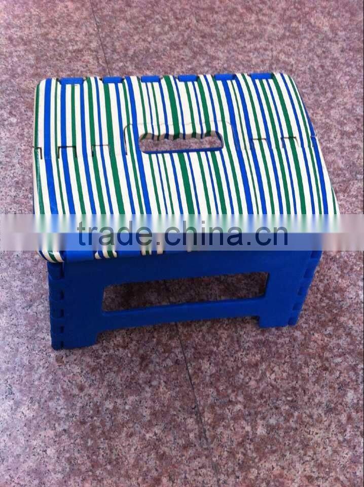 Popular sturdy plastic folding step stool in kitchen