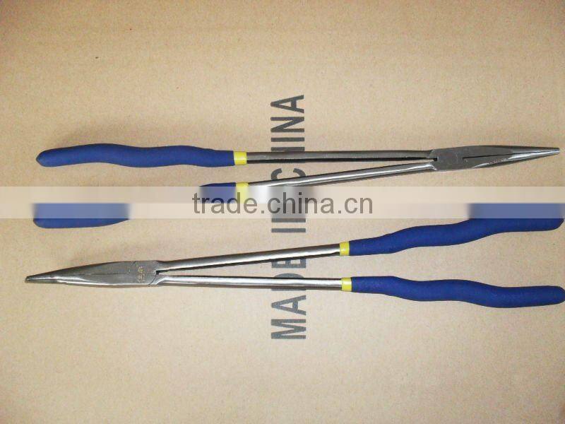 Extra long nose reach pliers