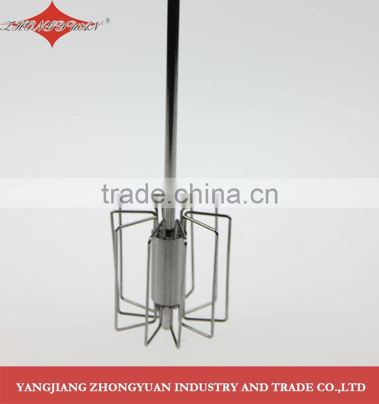 ZY-C1019 12-inch Stainless steel rotary self-mixer miracle whisk hand push