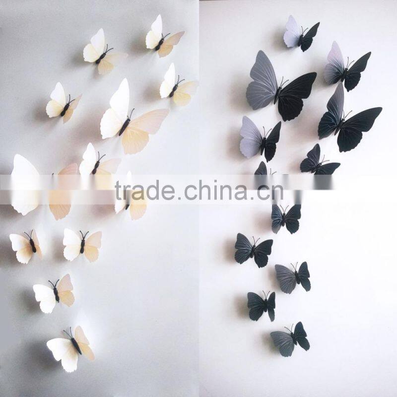 Butterfly cut out pattern removable home wallpaper Art DIY kids room decoration 3d wall stickers
