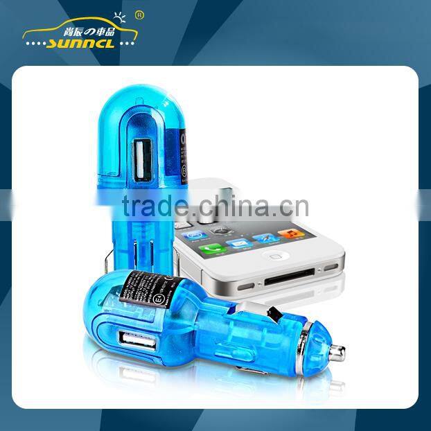 CE Approval 5V 2.1A USB Mini Car Power Charger Adapter Plug for Apple and Samsung Device