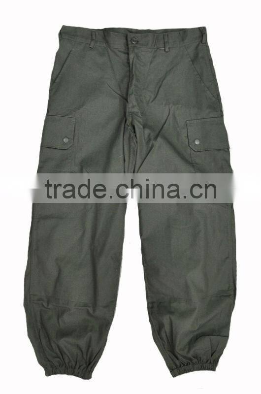 High Quality Army Green Military Uniform Pants With Ankle Banded