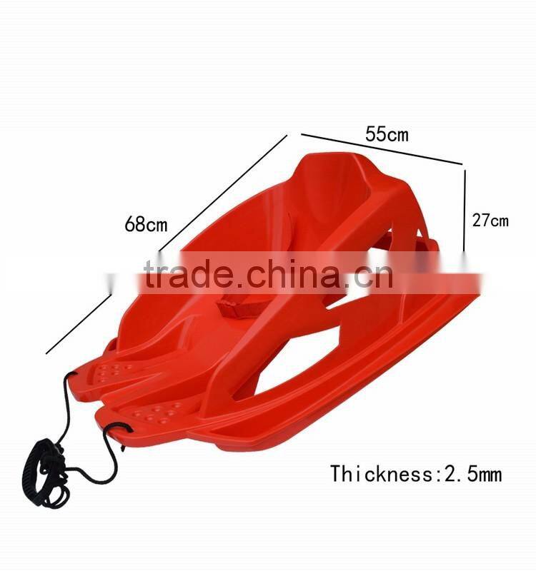 Outdoor Kids Fun Activity Toddler Boggan Snow Sleds With Safety Belt Straps