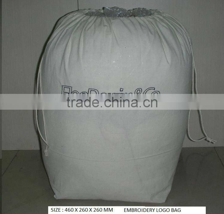 COTTON EMBROIDERY LOGO BAG