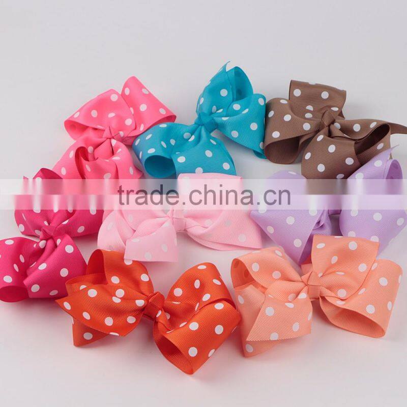 wholesale boutique kids bow clips for hair